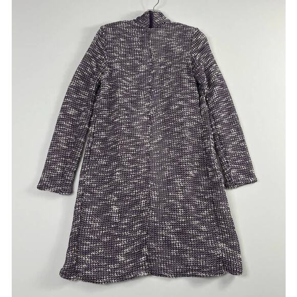 Fabletics Moscow Wrap Open Front Duster Long Cardigan Sweater Purple Womens XS - Picture 7 of 8